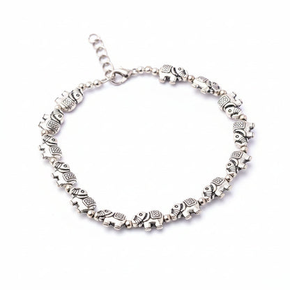 EleBeads beaded anklet (Silver)