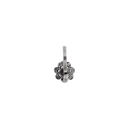 Dainty blossom oxidised nosepin (Baby Pink)