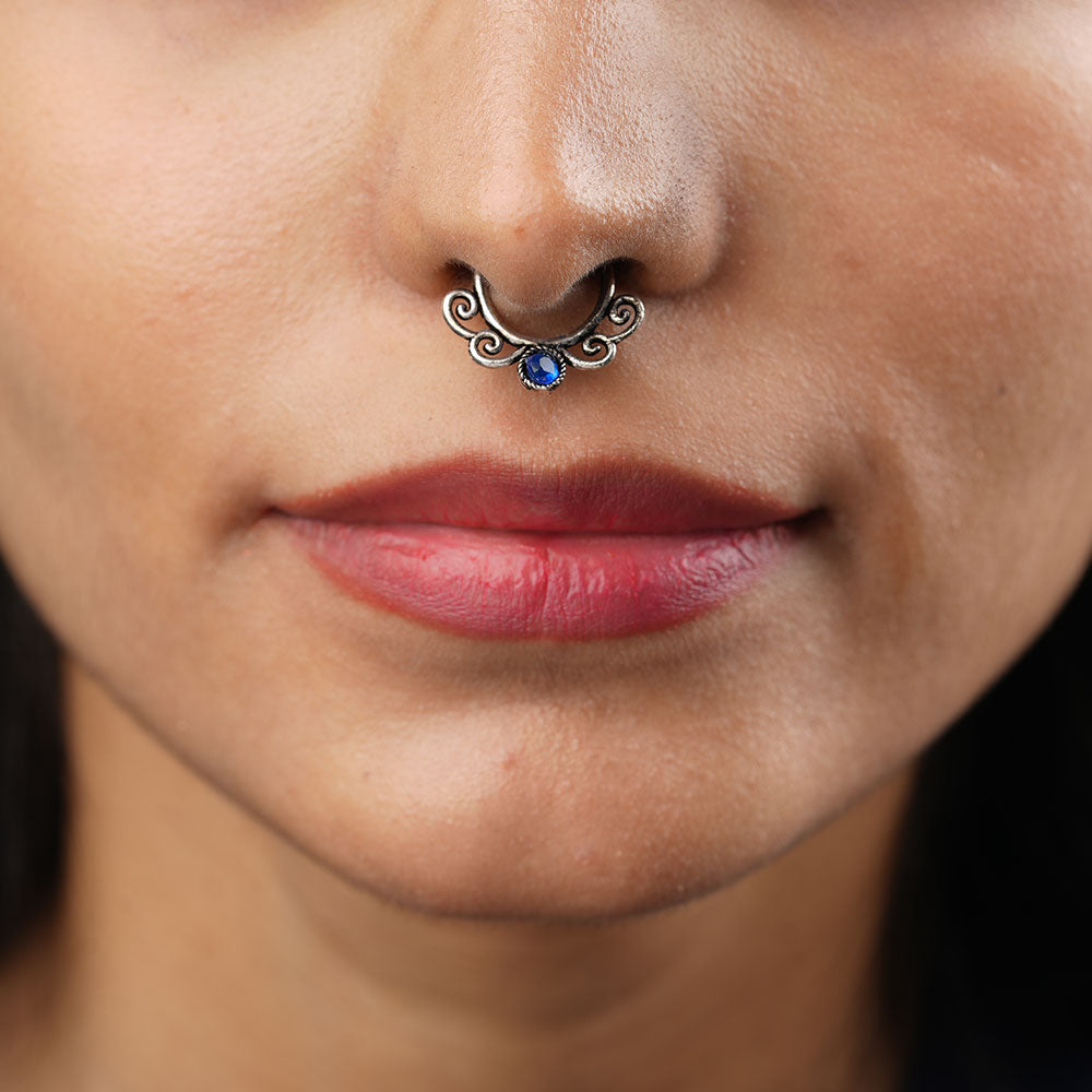Stone Studded Beautiful Septum