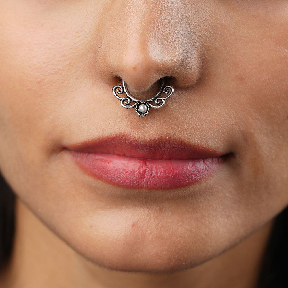 Stone Studded Beautiful Septum