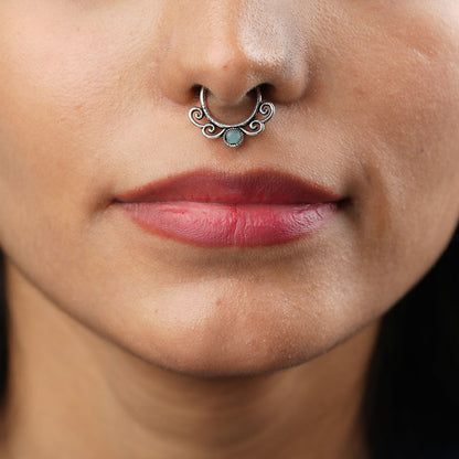 Stone Studded Beautiful Septum