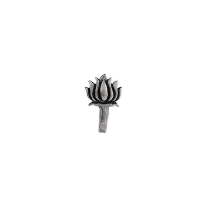 StylishKudi Women & Girls Oxidized Silver Tone Nose Pin And Nose Ring Combo Set
