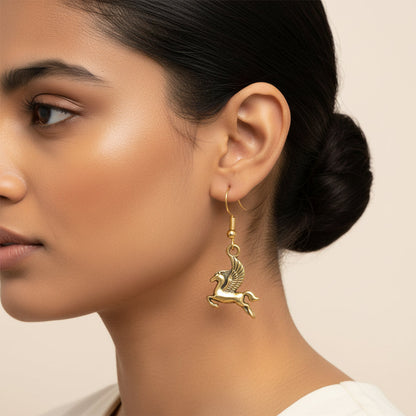 Royal Triple Bell Layered Jhumka Earring (Black) Winged Glam dangler earrings Combo set