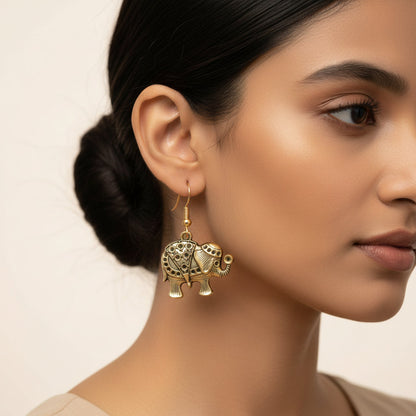 StylishKudi Oxidised Silver Drops & Danglers Earrings ComboSet for Women&girl