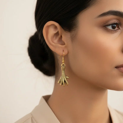 Kalash Kamal earring (Light Orange) Talon twist dangler earrings Combo set