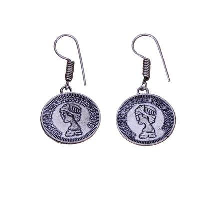 Crown Jewel dangler earrings (Silver)