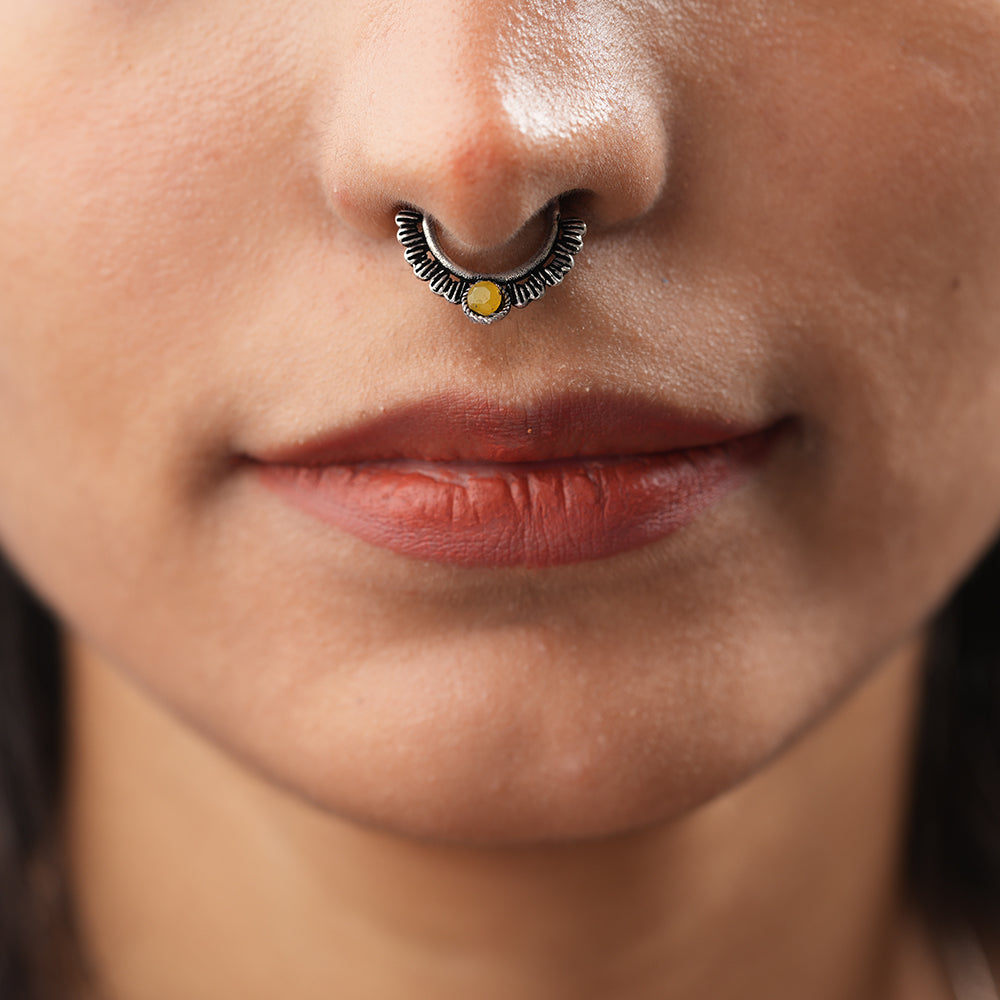 Stone Studded Beautiful Septum