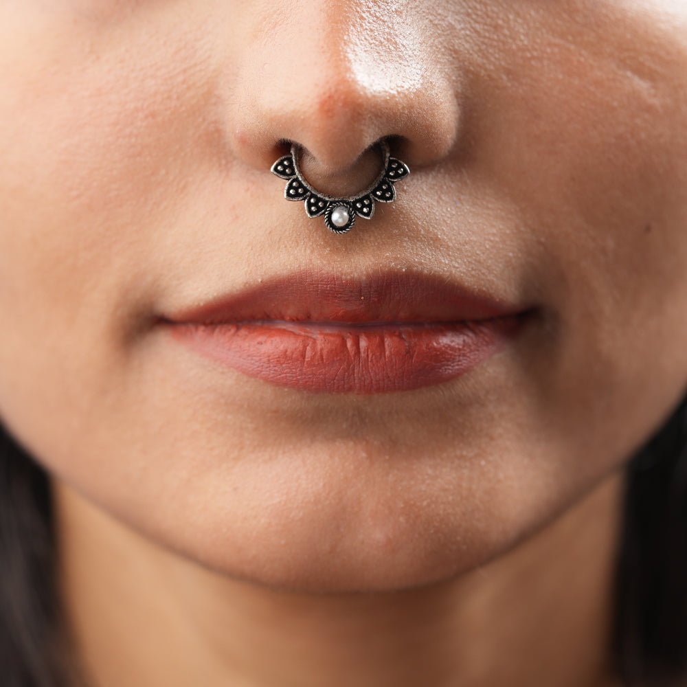 Stone Studded Beautiful Septum