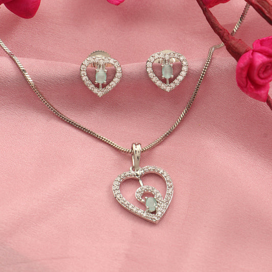 Gentle Heart- Stone studded neckpiece set