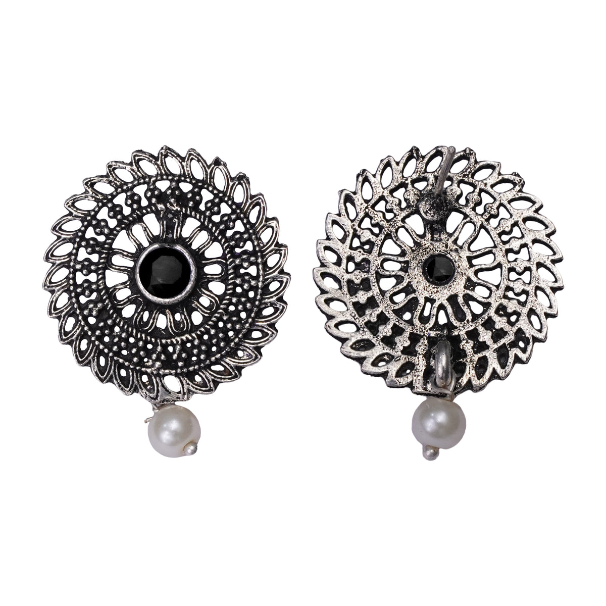 Charming Chakra stud earrings (Black)