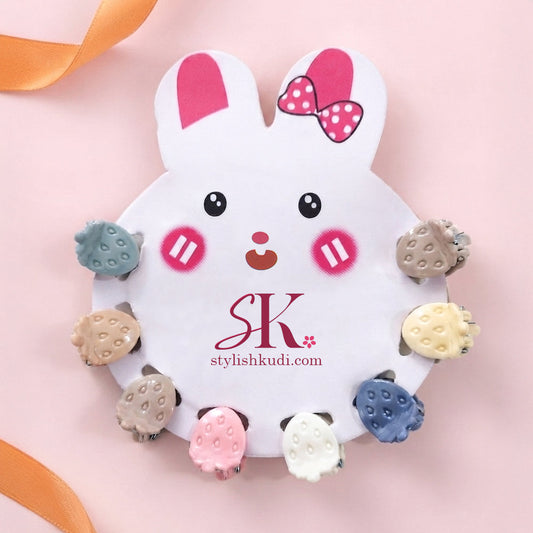 Tiny berry hair clip multicolored